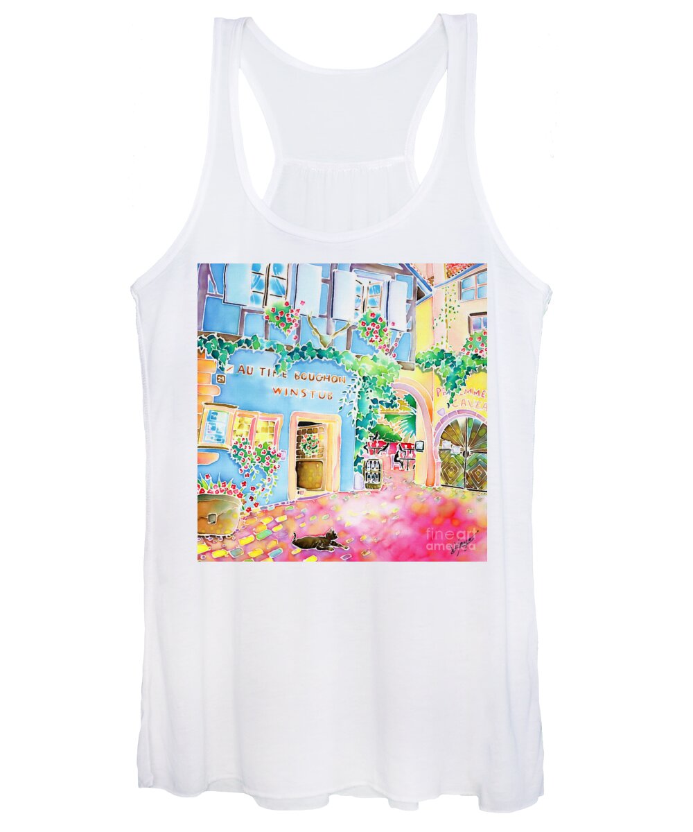 Alsace Women's Tank Top featuring the painting Vin nouveau by Hisayo OHTA
