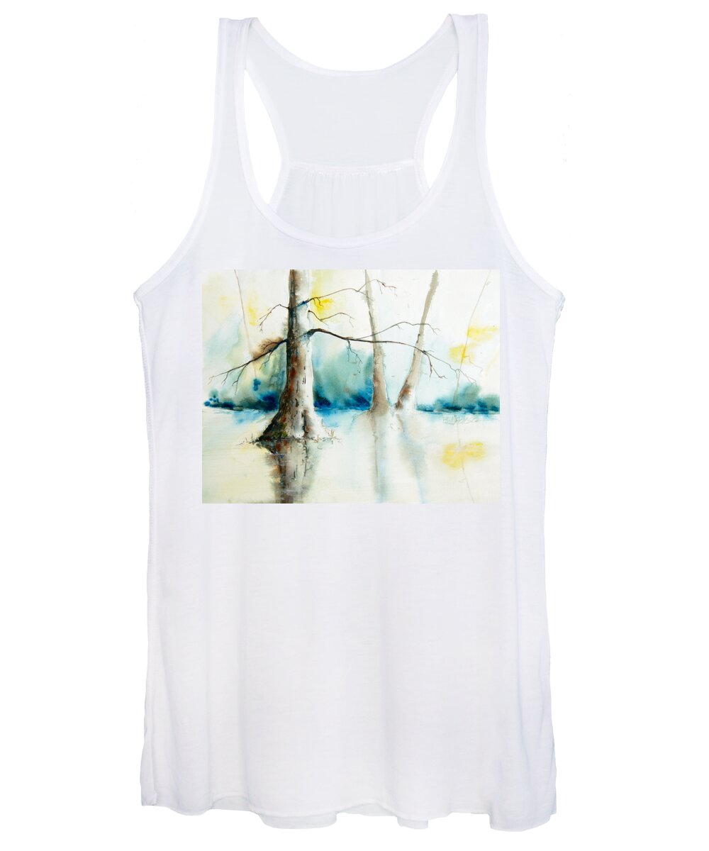 Cypress Tree Women's Tank Top featuring the painting Wall Doxey 11 by Bill Jackson