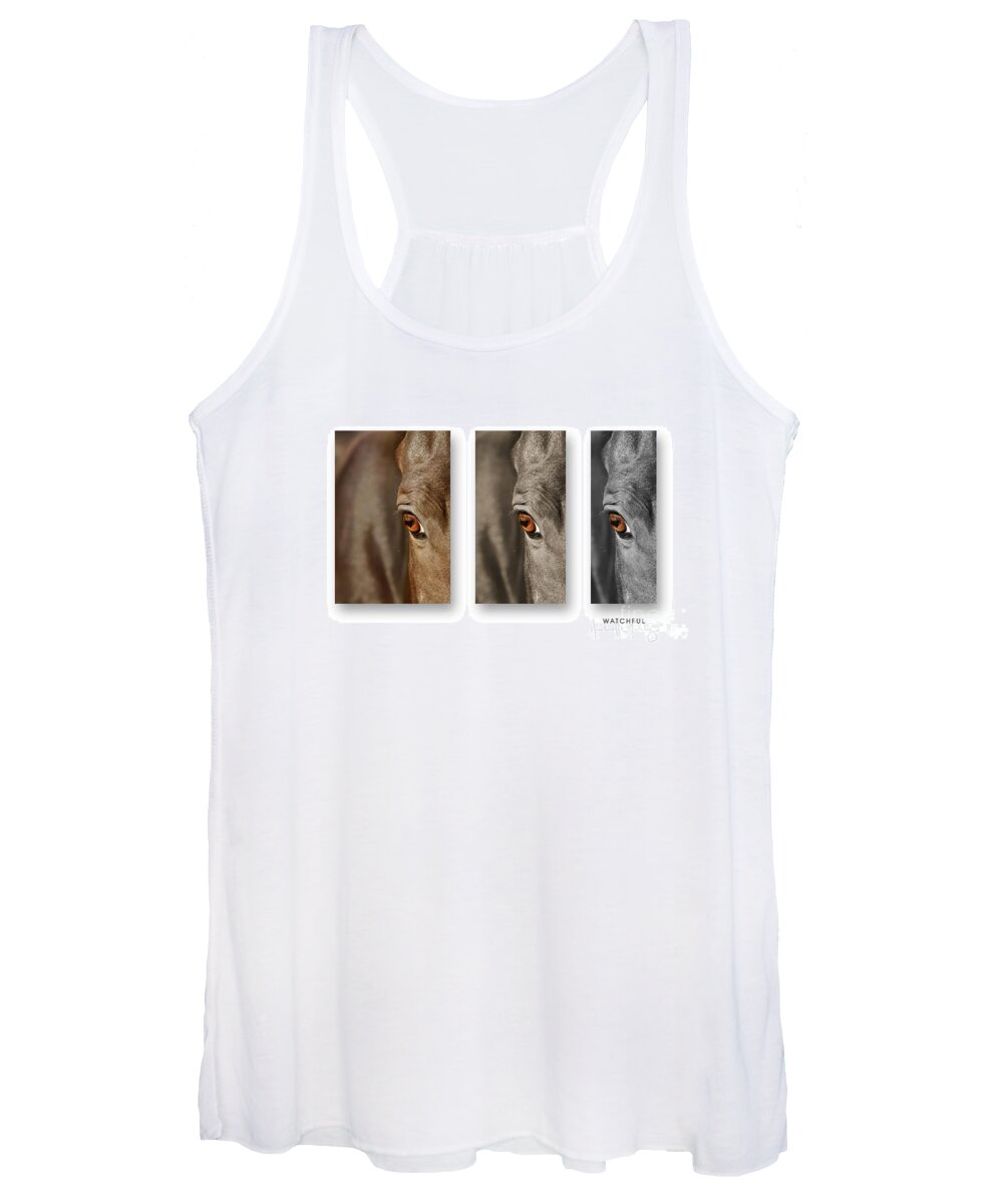 Nature Women's Tank Top featuring the photograph Watchful Triptych by Michelle Twohig