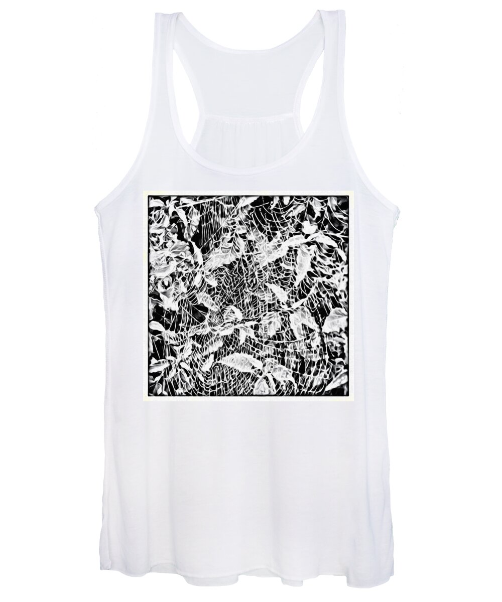 Spider Web Women's Tank Top featuring the photograph Webbed by Roxy Hurtubise