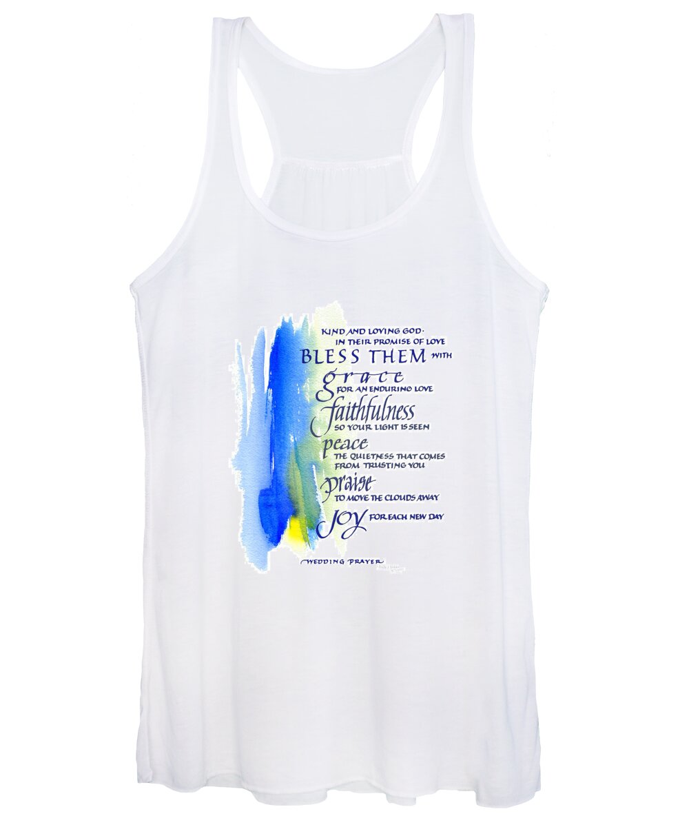 God Women's Tank Top featuring the painting Wedding Prayer A by Judy Dodds