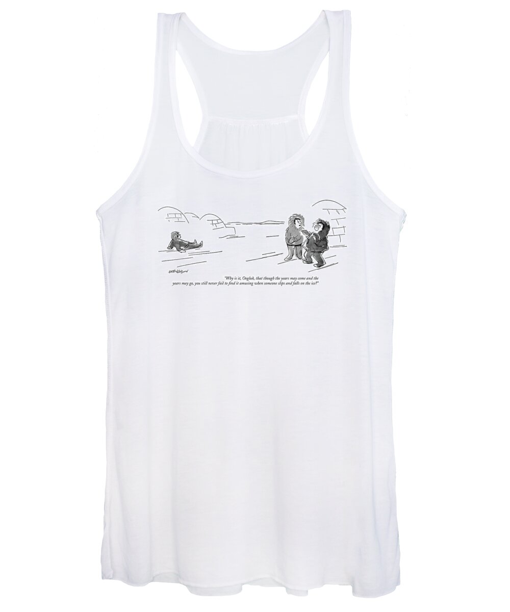 Regional Women's Tank Top featuring the drawing Years May Come And Years May Go by James Stevenson