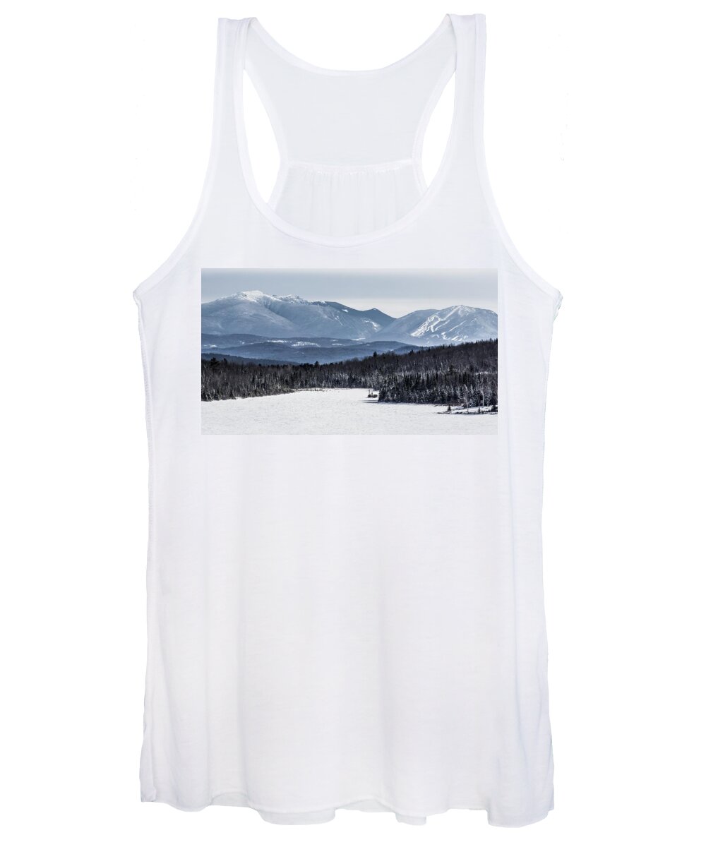 New Hampshire Women's Tank Top featuring the photograph Winter Mountains by Tim Kirchoff
