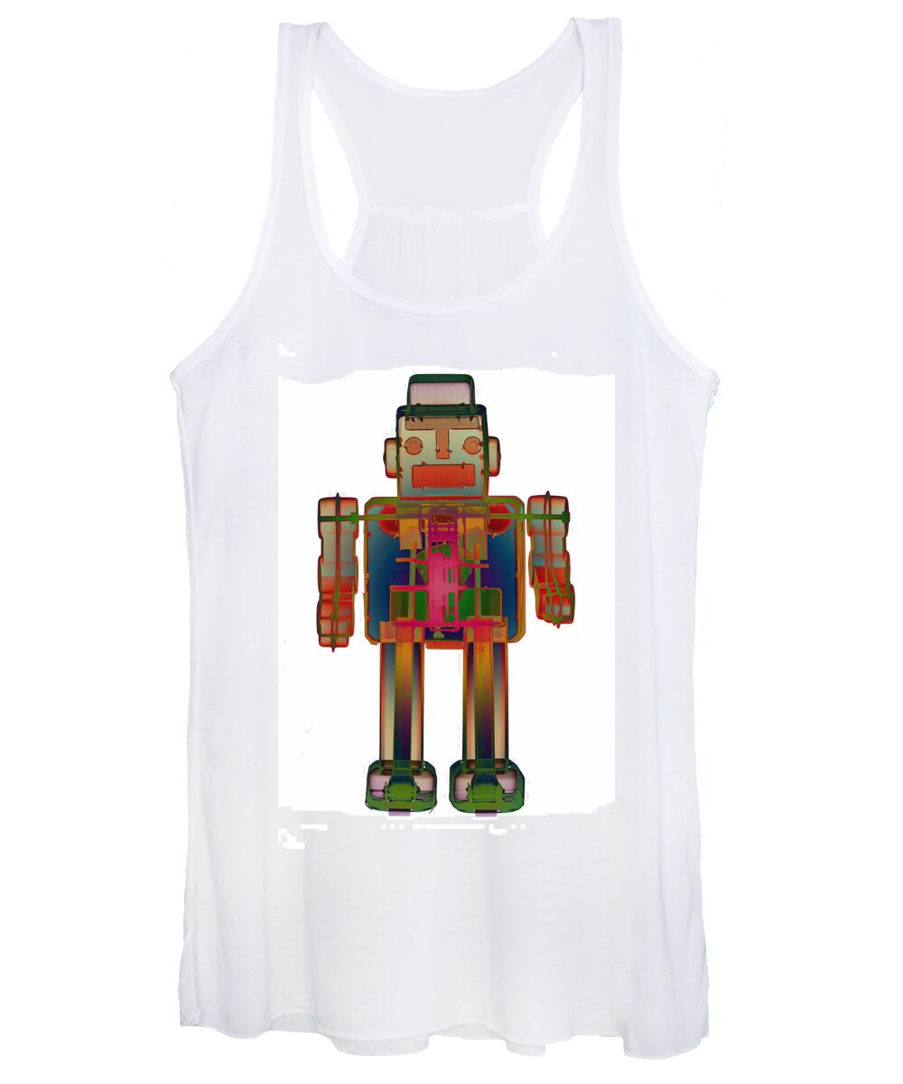 X-ray Art Women's Tank Top featuring the photograph X-ray Robot - 3N2O No.2 by Roy Livingston