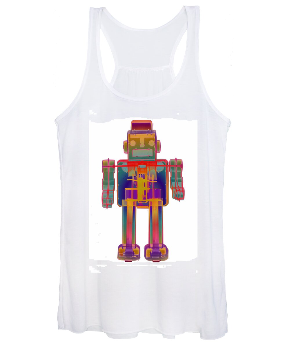 X-ray Art Women's Tank Top featuring the photograph X-ray Robot - 3N2O No.6 by Roy Livingston