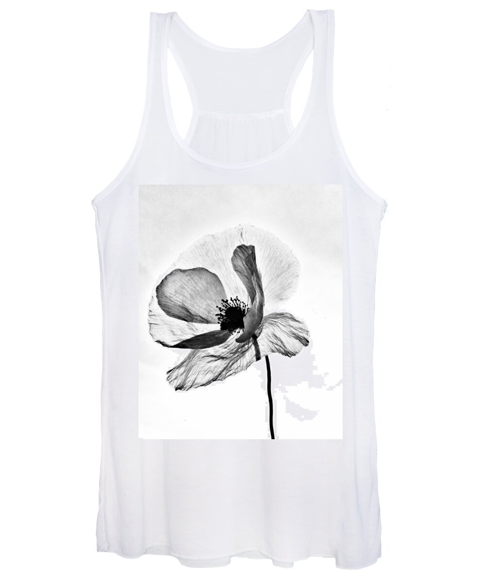 Poppy Women's Tank Top featuring the photograph Standing Alone by Marianna Mills
