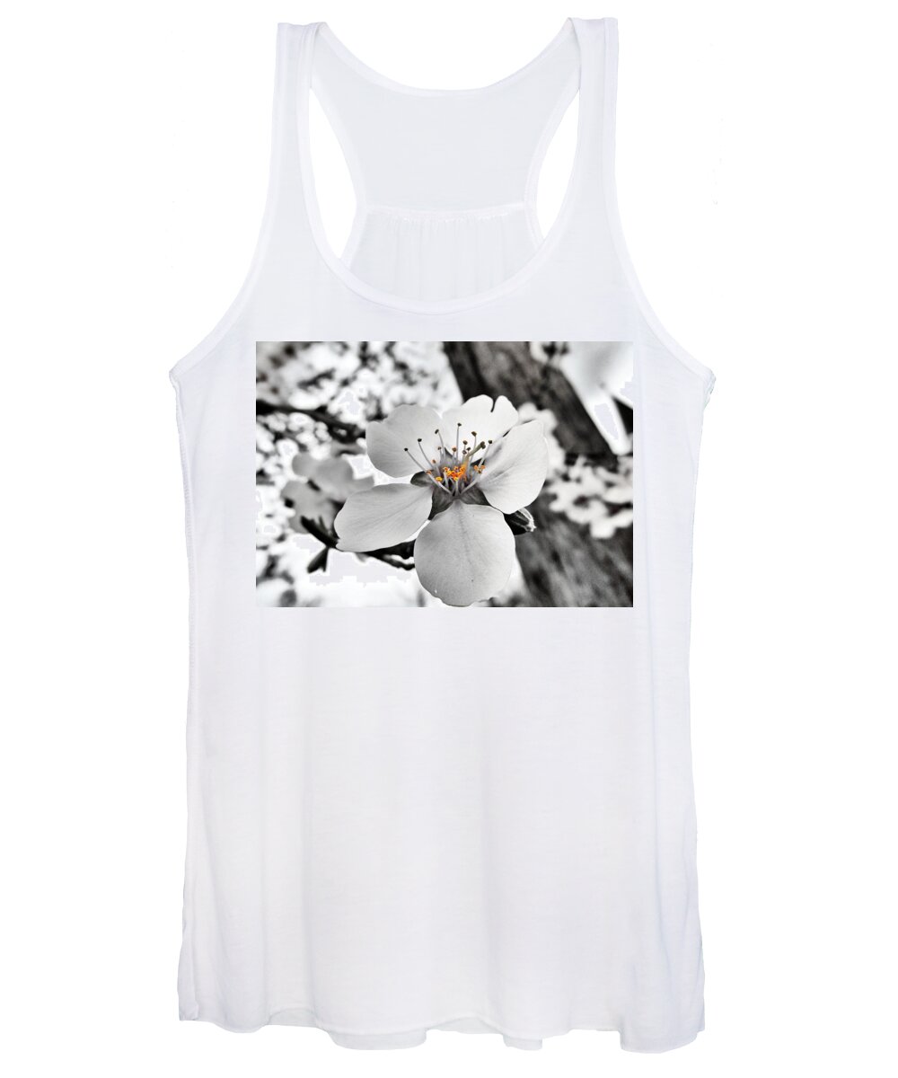 Almond Women's Tank Top featuring the photograph Almond Blossom by Marianna Mills