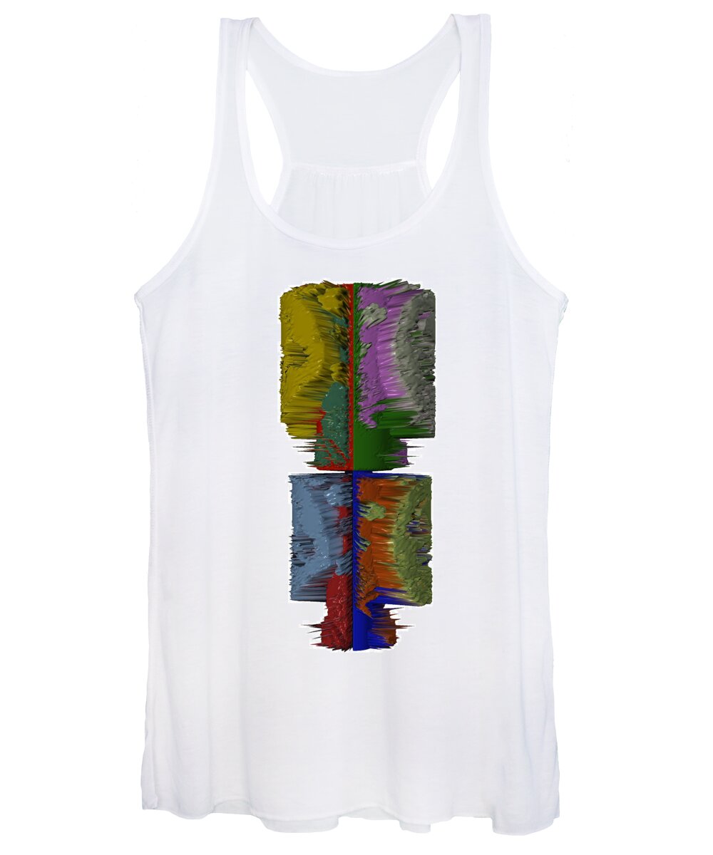 3d Digital Women's Tank Top featuring the photograph Inside The Mind Of A Tree by Robert Margetts