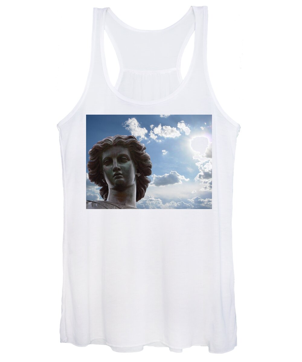 Sky Women's Tank Top featuring the photograph Lady of the Waters by Sarah McKoy