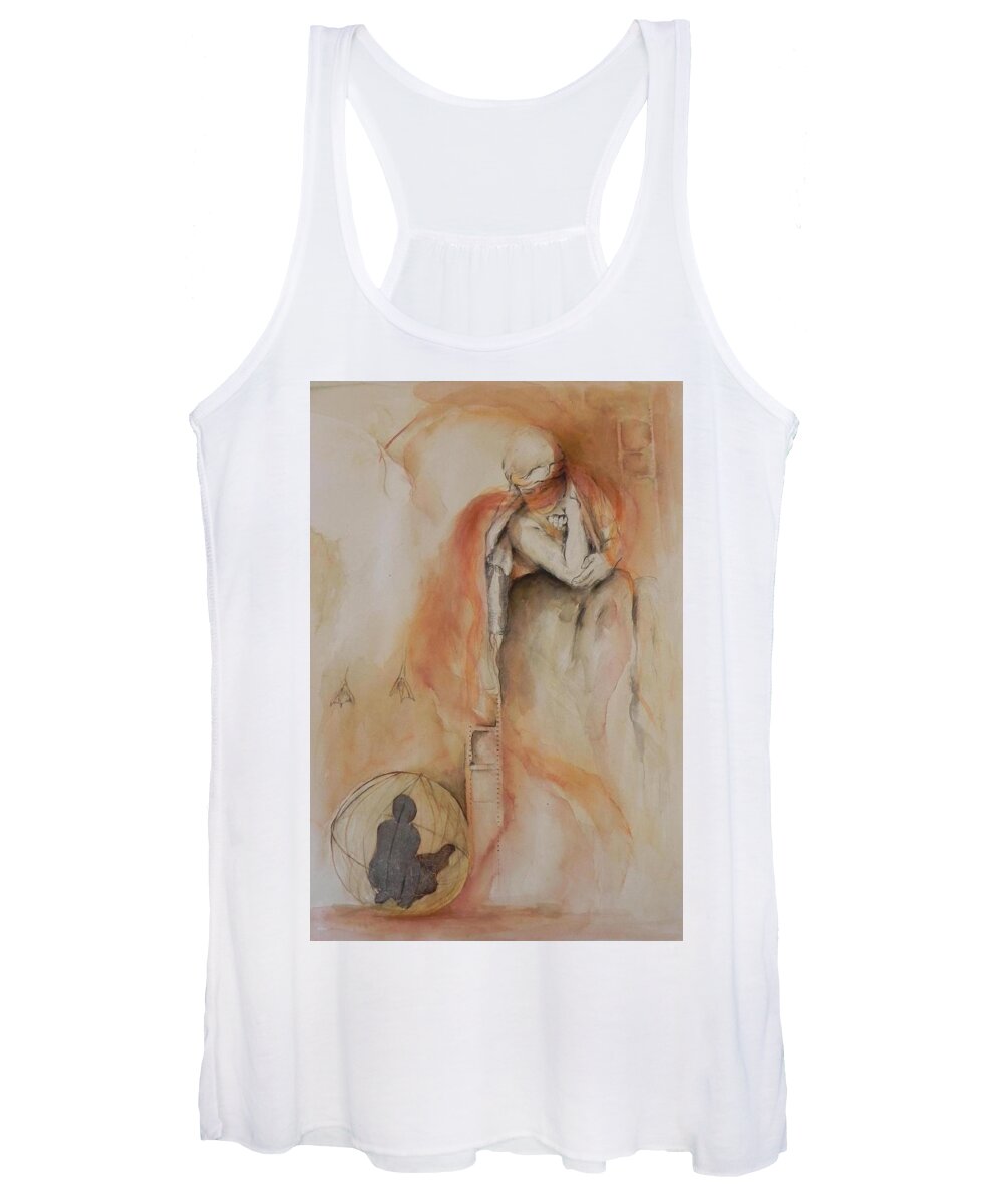 Escape Women's Tank Top featuring the painting Liberation by Ilona Petzer