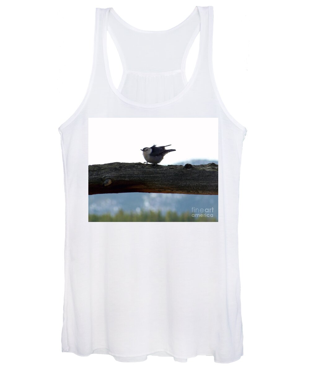 Nuthatch Women's Tank Top featuring the photograph Nuthatch by Dorrene BrownButterfield