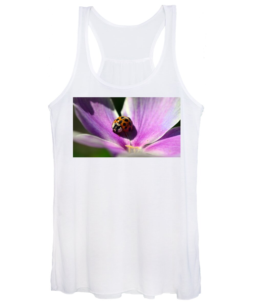 Ladybug Women's Tank Top featuring the photograph Spotted Lady by Lori Tambakis
