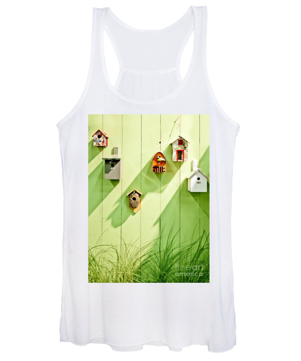Spring Women's Tank Top featuring the photograph Spring Wooden Wall by Ariadna De Raadt