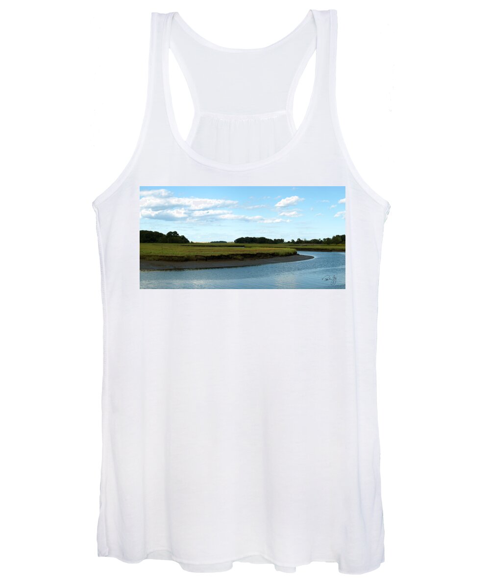 Essex Women's Tank Top featuring the photograph Essex River #1 by Paul Gaj