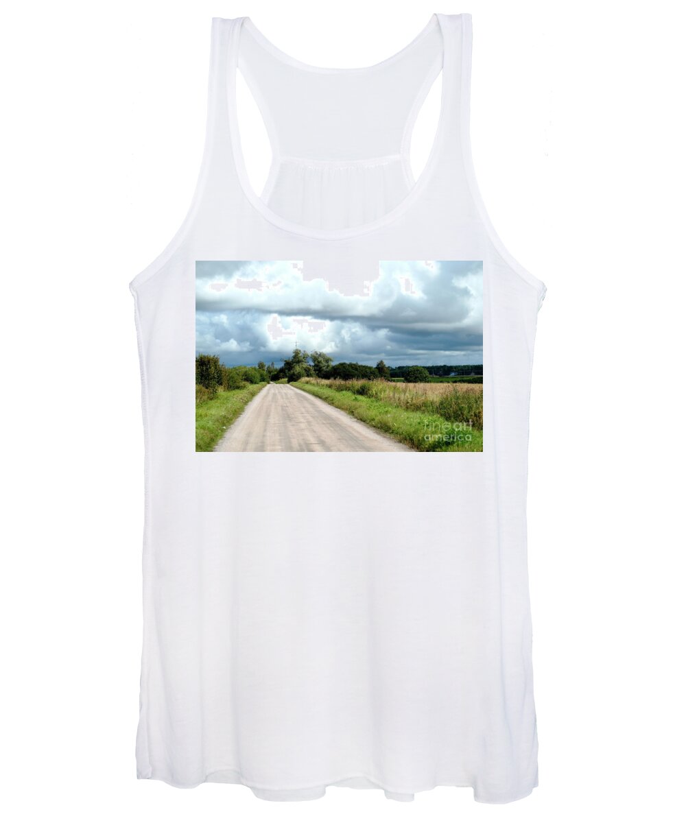 Summer Women's Tank Top featuring the photograph Finnish Countryside #1 by Esko Lindell