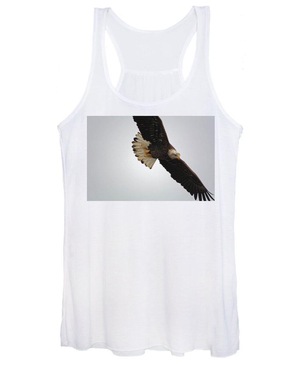 Eagle Women's Tank Top featuring the photograph Gliding #1 by Peter Ponzio