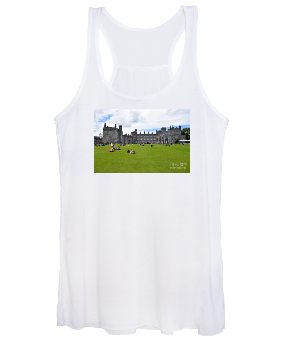 Kilkenny Castle Women's Tank Top featuring the photograph Kilkenny Castle #1 by Joe Cashin