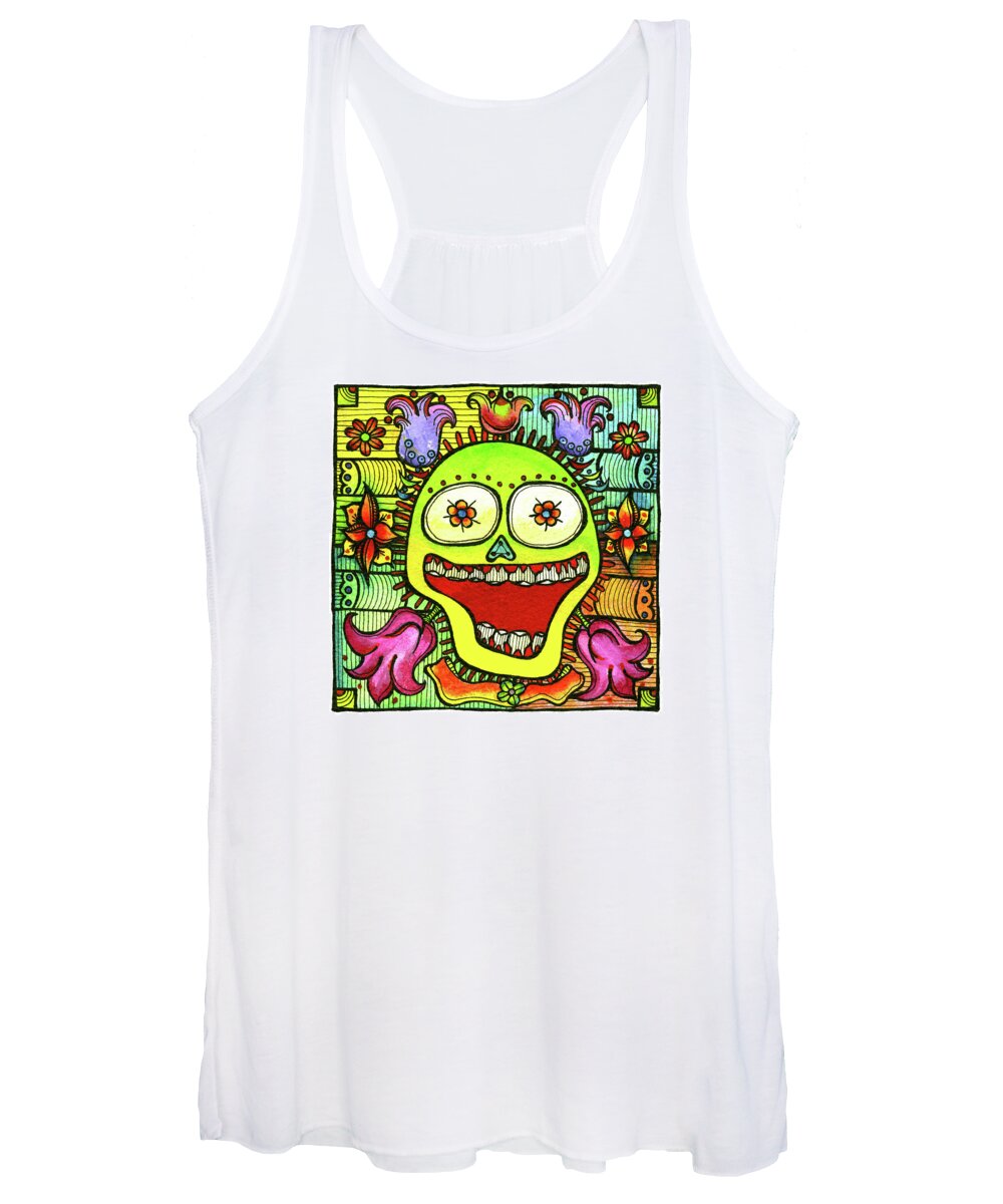 Paintings Women's Tank Top featuring the painting Louise-ee by Dar Freeland