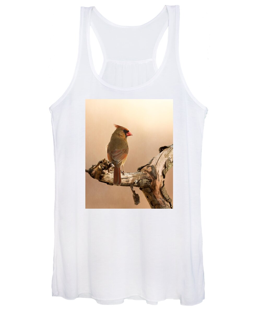 Cardinal Women's Tank Top featuring the photograph One Last Look #1 by Everet Regal