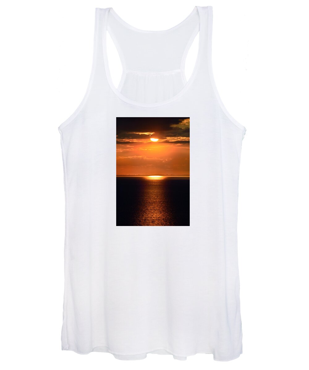 Sunset Women's Tank Top featuring the photograph Sun Down #1 by Terence Davis