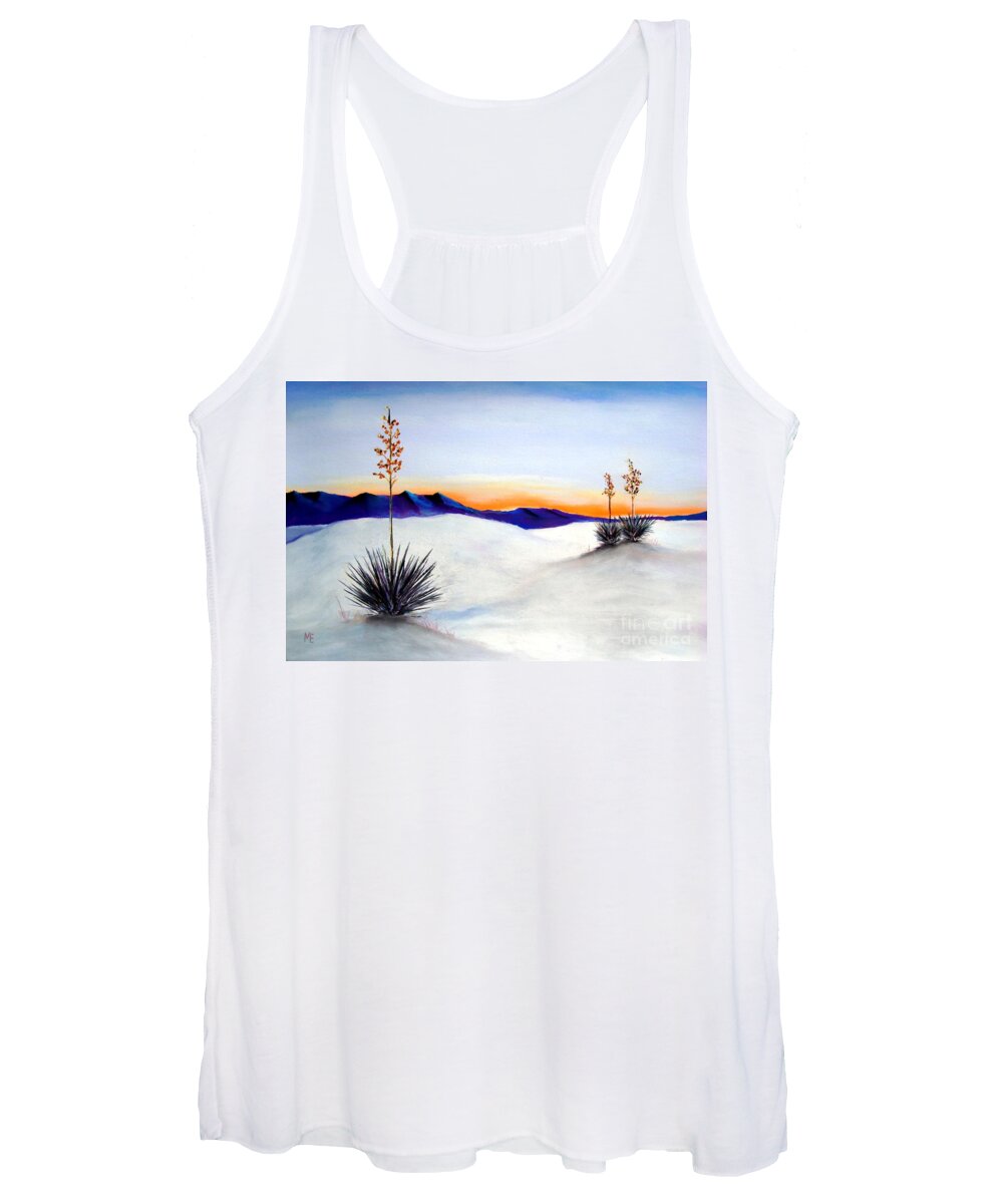 White Sands Women's Tank Top featuring the painting White Sands #1 by Melinda Etzold