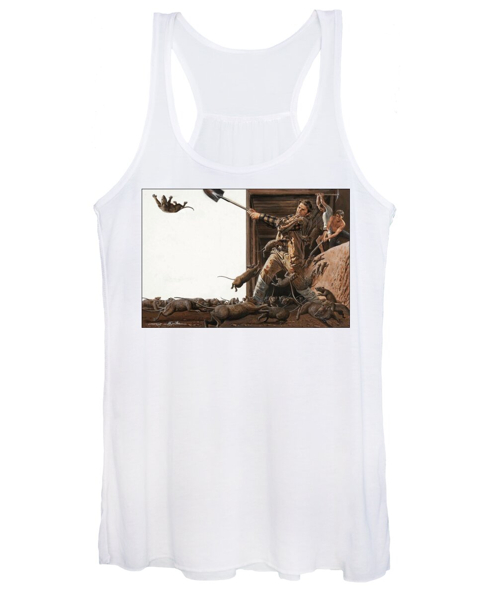 Creepy Women's Tank Top featuring the digital art Creepy #12 by Super Lovely