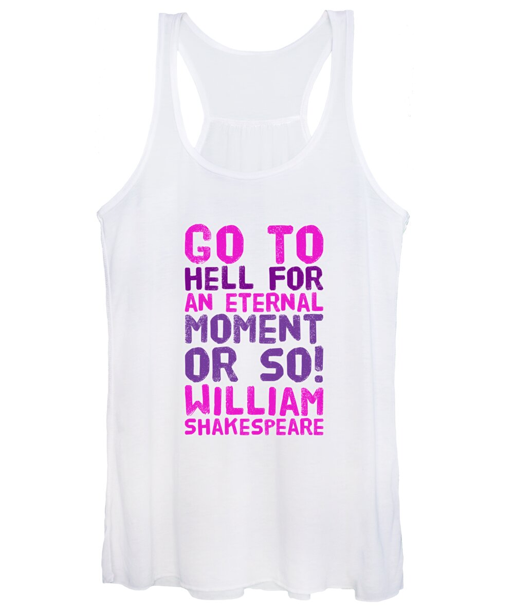 William Women's Tank Top featuring the digital art William Shakespeare, Insults and Profanities #16 by Esoterica Art Agency