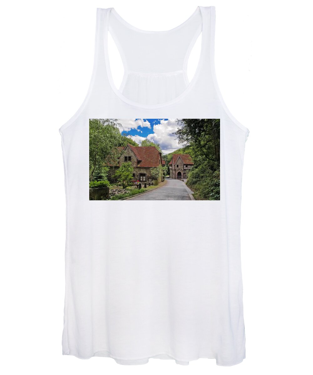 House Women's Tank Top featuring the digital art House #17 by Super Lovely