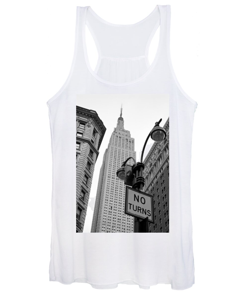 New York City Women's Tank Top featuring the photograph Empire State Building #2 by Michael Dorn