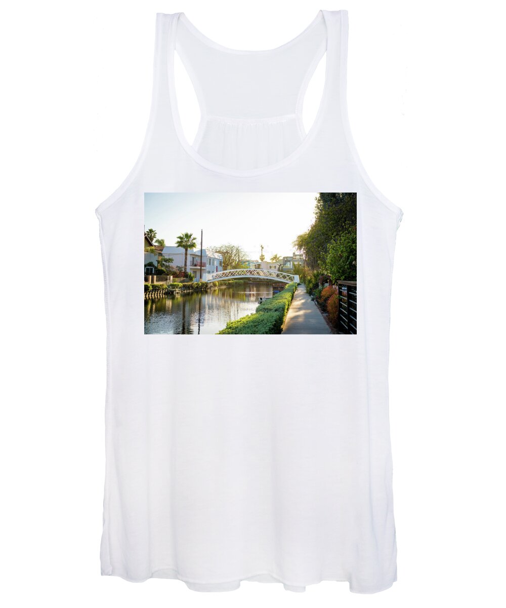 California Women's Tank Top featuring the photograph Venice Canals #2 by Aileen Savage