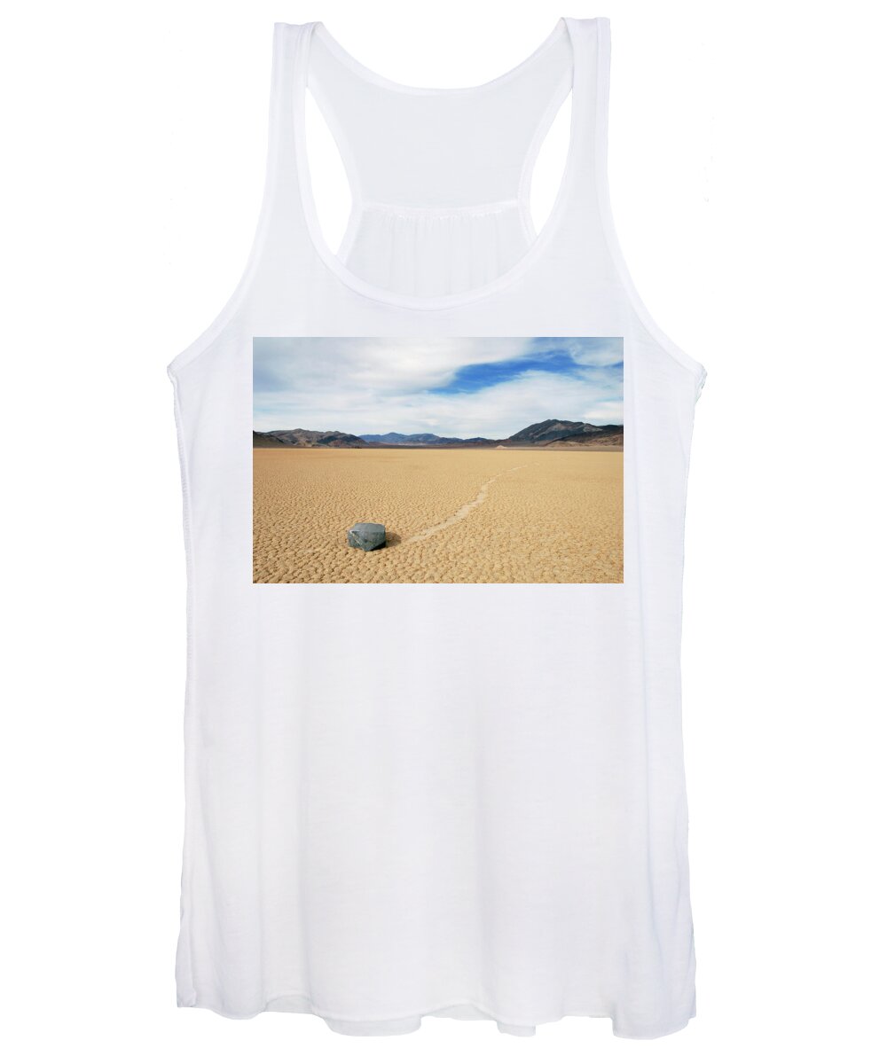 Death Valley Women's Tank Top featuring the photograph Death Valley Racetrack #5 by Breck Bartholomew