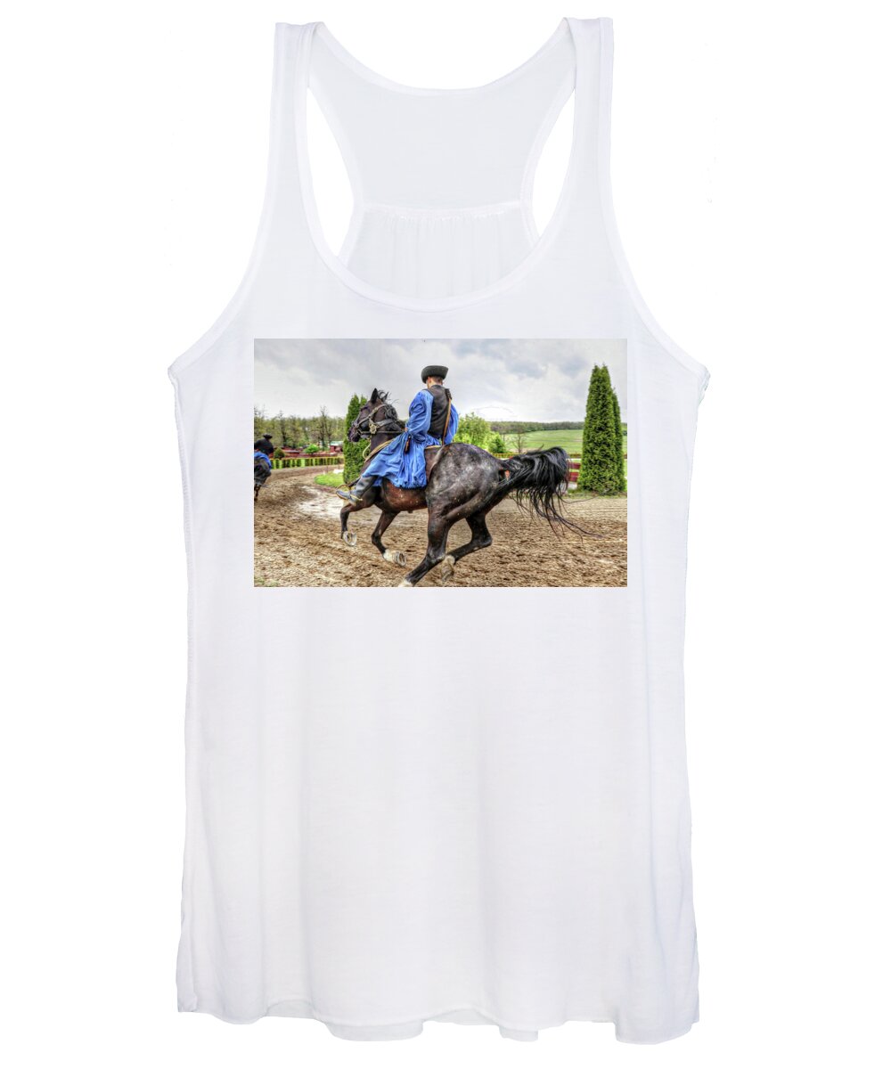 Horses Hungary Women's Tank Top featuring the photograph Horses Hungary #5 by Paul James Bannerman