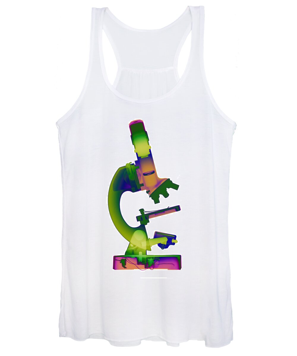X-ray Art Women's Tank Top featuring the photograph Microscope X-ray Art Photograph #5 by Roy Livingston