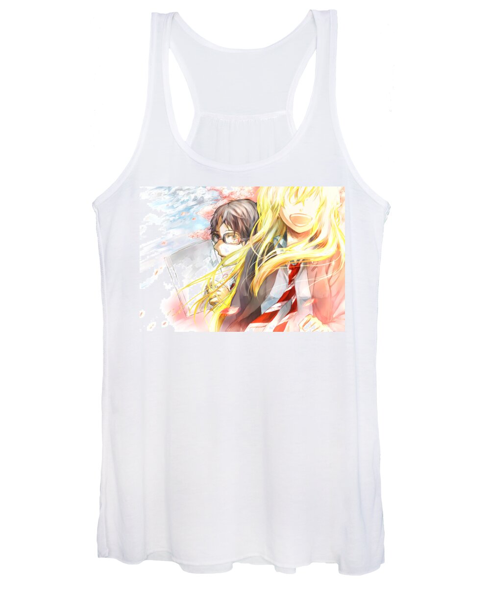 Your Lie In April Women's Tank Top featuring the digital art Your Lie in April #5 by Maye Loeser