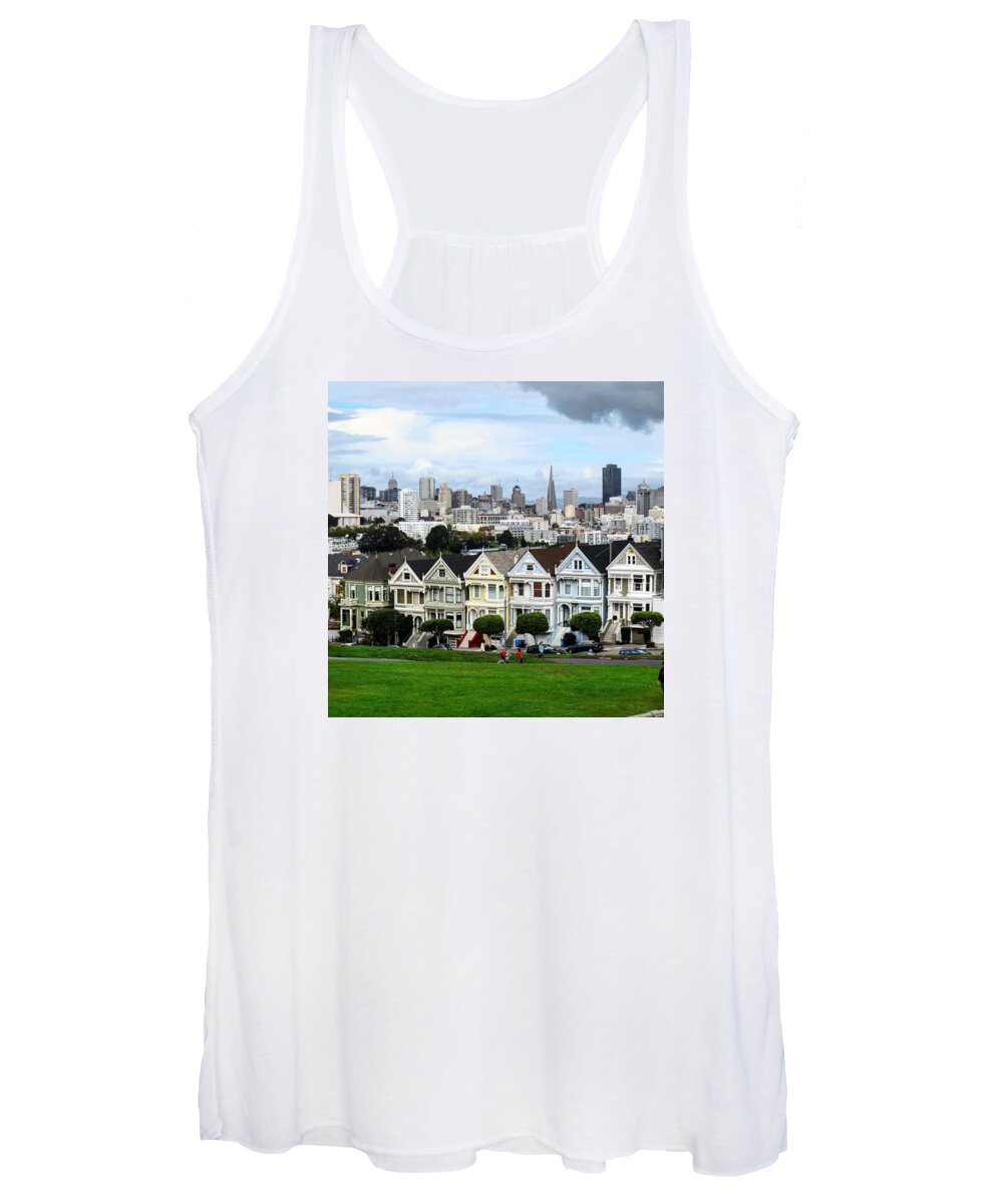 San Women's Tank Top featuring the photograph 7 Sisters In San Francisco, California by Brenda Mardinly