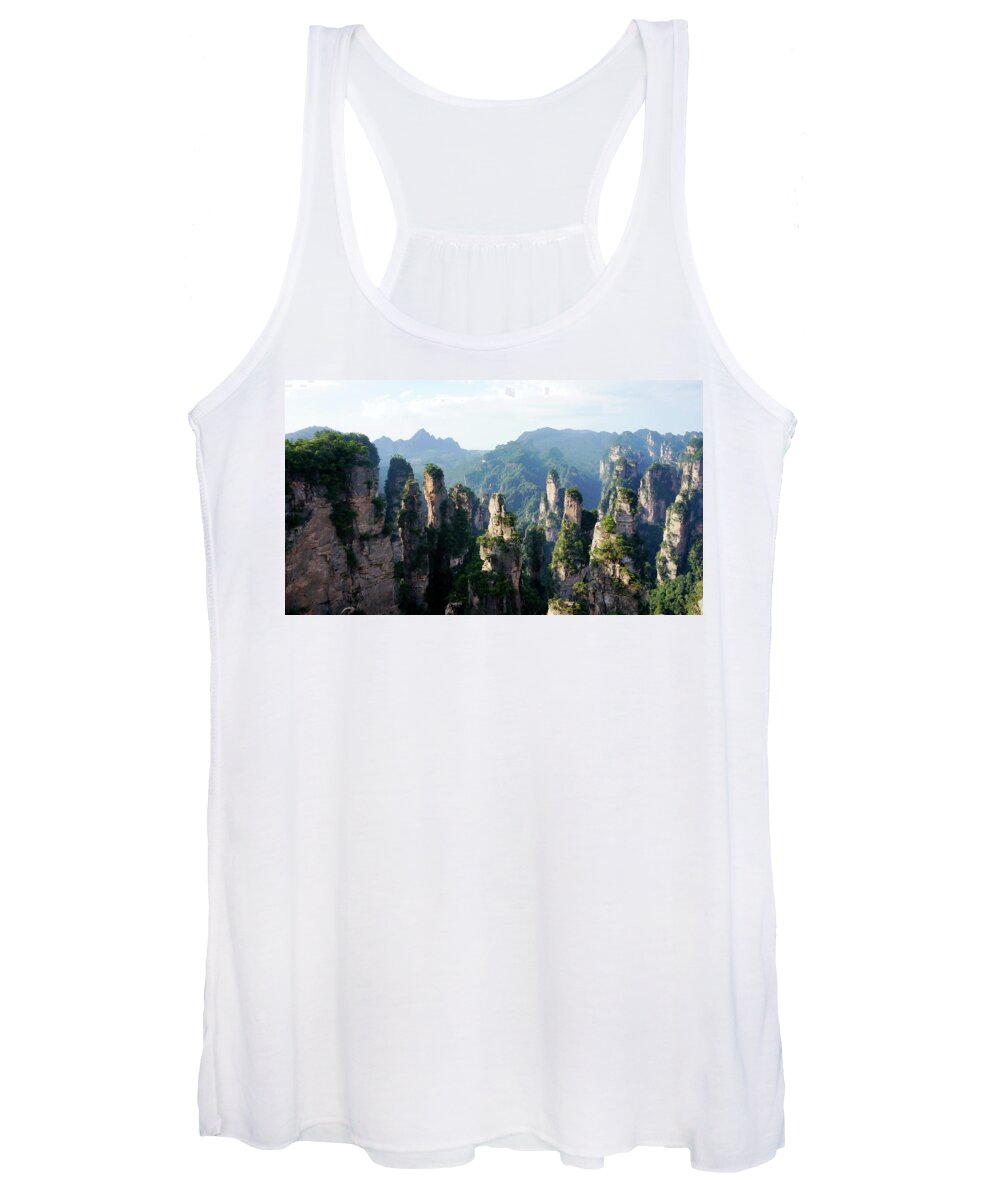 Cliff Women's Tank Top featuring the digital art Cliff #8 by Super Lovely
