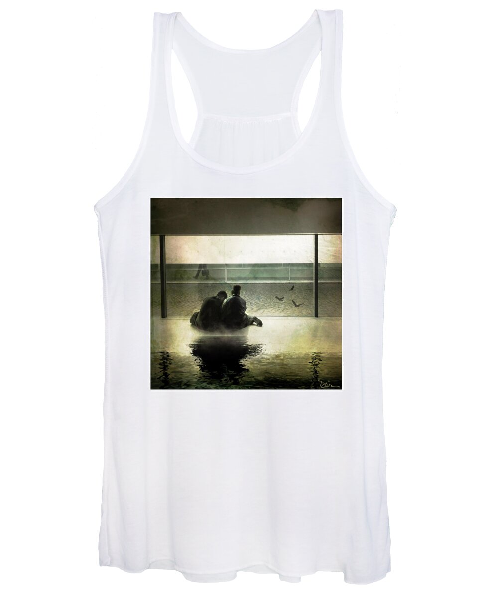 Water Women's Tank Top featuring the photograph A Private Moment by Peggy Dietz
