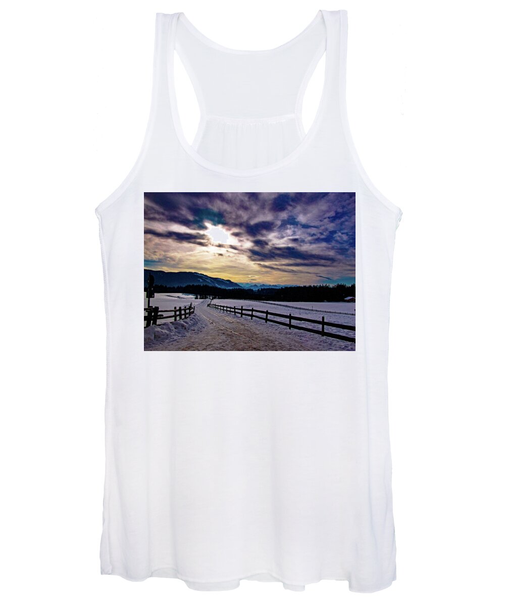 Tim Dussault Women's Tank Top featuring the photograph A Road to the Future by Tim Dussault