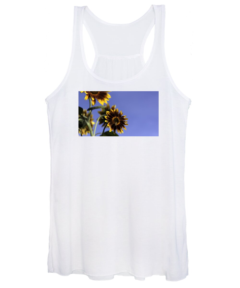 Sunflower Women's Tank Top featuring the photograph A summer's day by Lora Lee Chapman