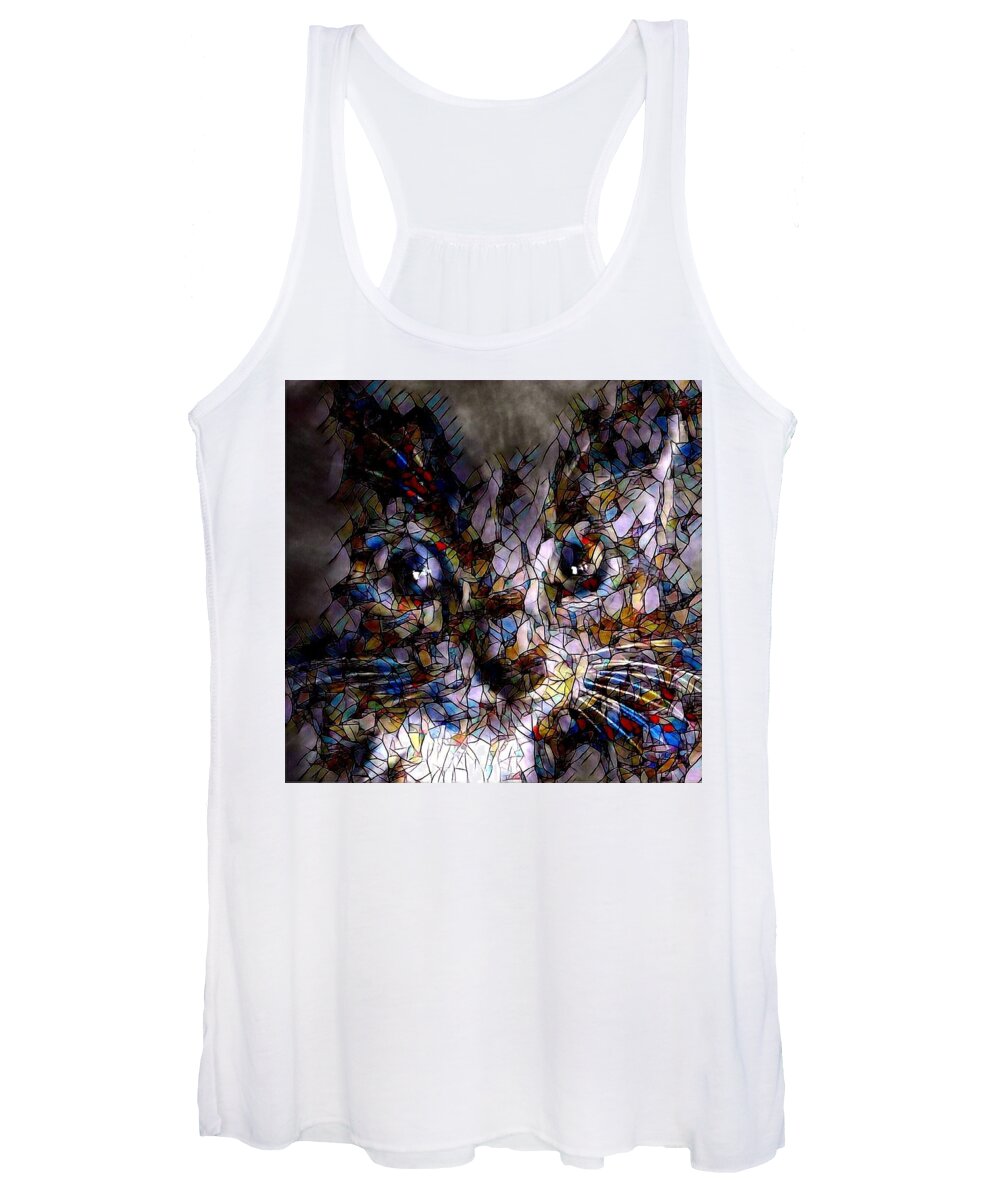 Digital Art Women's Tank Top featuring the photograph Abstract Houdini by Artful Oasis 1 by Belinda Cox