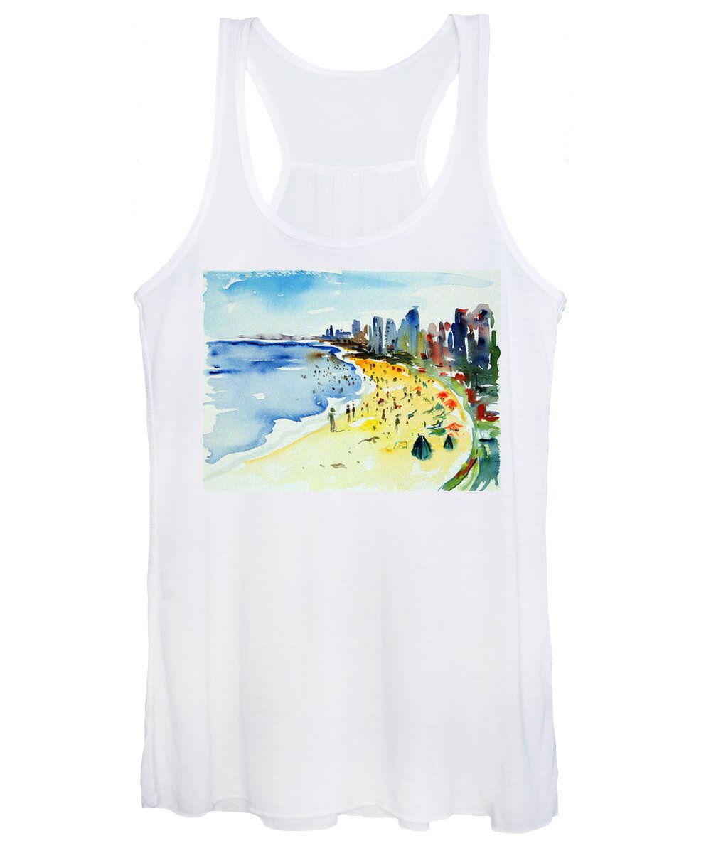 Ingrid Dohm Women's Tank Top featuring the painting Acapulco Mexico I by Ingrid Dohm