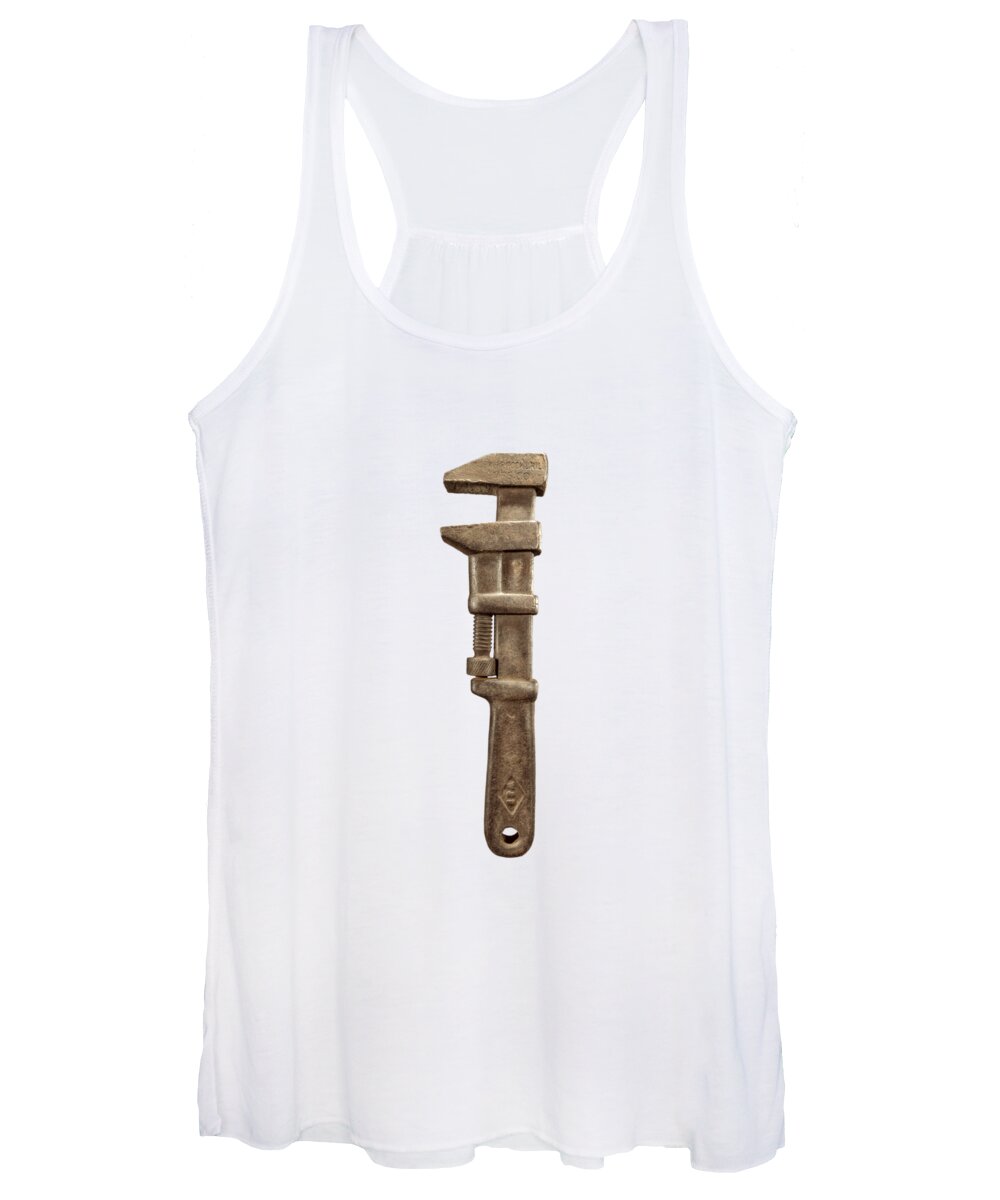 Antique Women's Tank Top featuring the photograph Adjustable Wrench Left Face by YoPedro