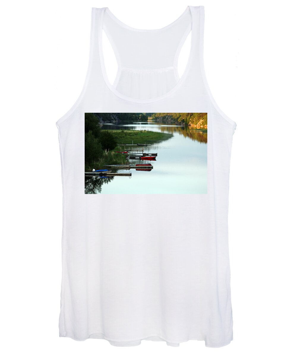 Key River Women's Tank Top featuring the photograph All Is Calm by Debbie Oppermann