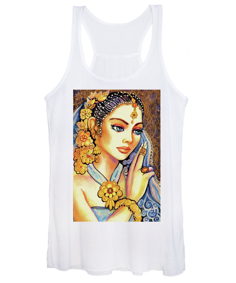 Indian Woman Women's Tank Top featuring the painting Amari by Eva Campbell