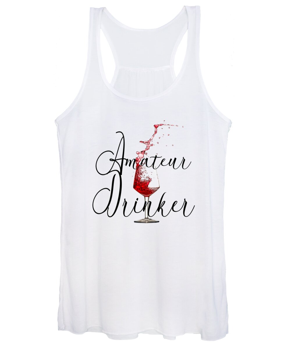 Lenaowens Women's Tank Top featuring the digital art Amateur Drinker Visual Inspiration for Home Decor and Apparels by OLena Art
