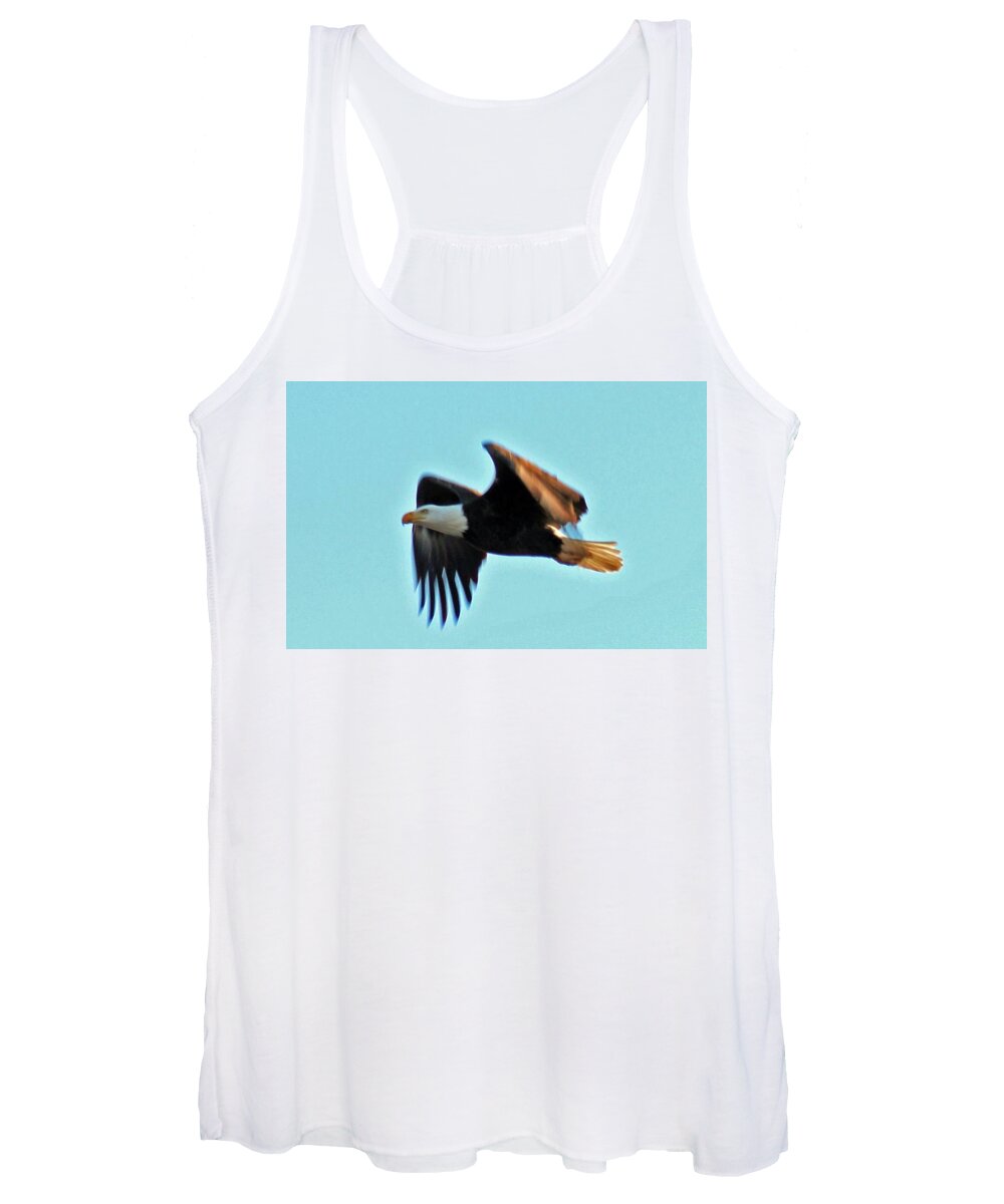 Eagle Women's Tank Top featuring the photograph American Eagle by Dr Janine Williams