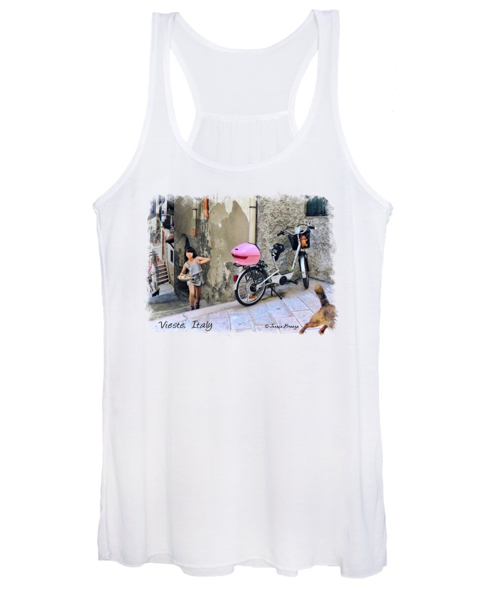 Vieste Women's Tank Top featuring the photograph Angel Face.Vieste.Italy by Jennie Breeze