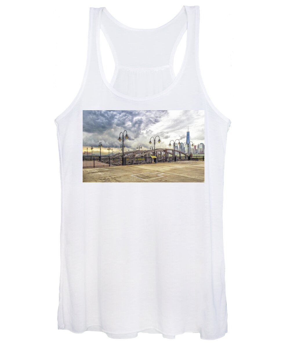 Jo-anntomaselli Women's Tank Top featuring the photograph Arc To Freedom One Tower Image Art by Jo Ann Tomaselli