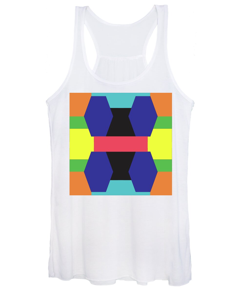 Urban Women's Tank Top featuring the digital art 058 Shaping Upright by Cheryl Turner