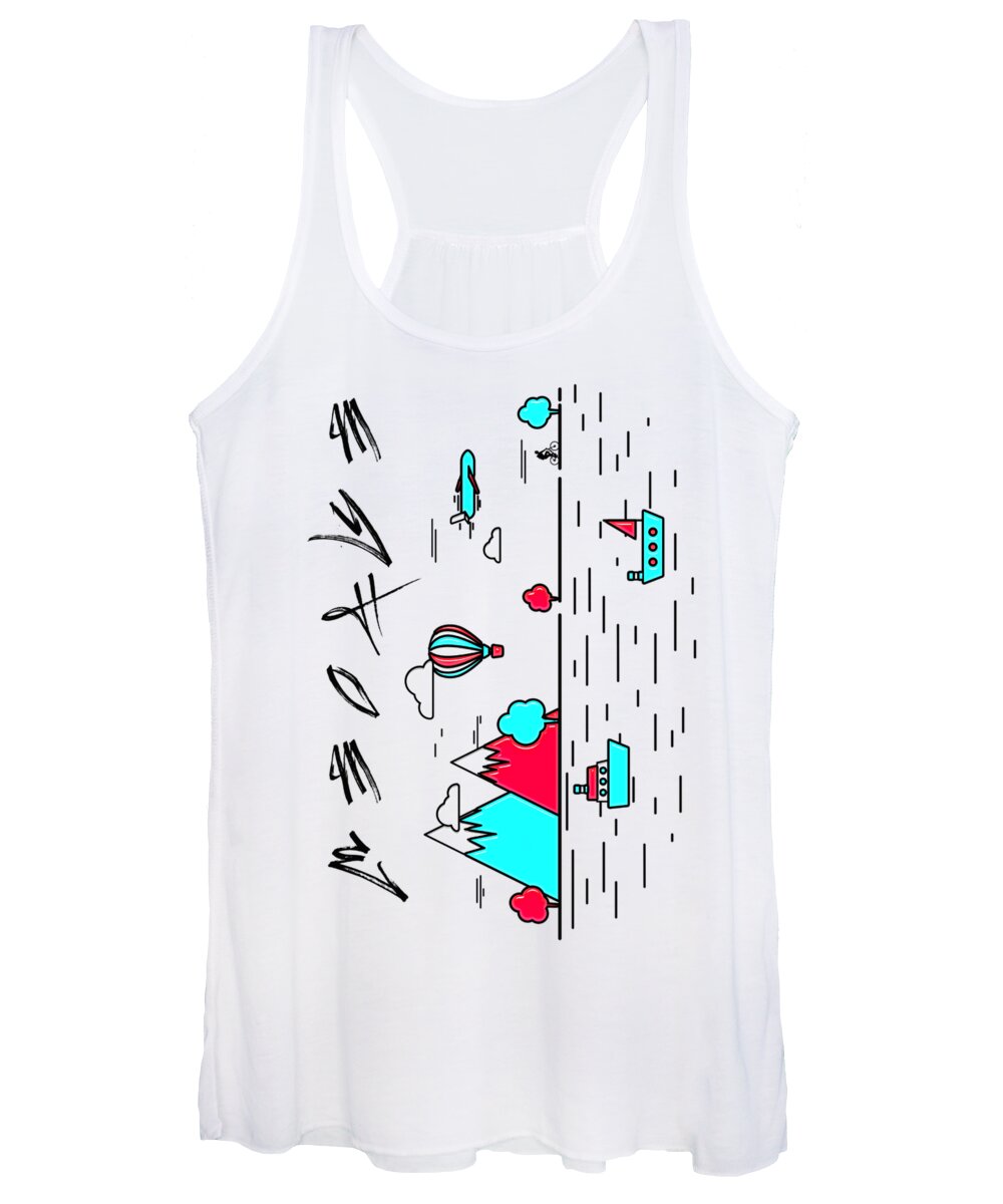 Jesus Women's Tank Top featuring the digital art My Home My GOD by Payet Emmanuel